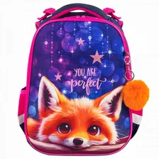 Ранец школьный для девочки Brauberg Premium "Cute fox" с мигающими лампочками