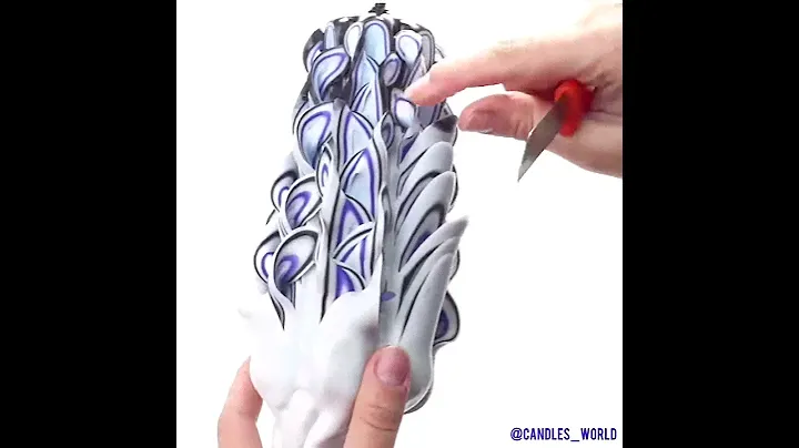 BEAUTIFUL CARVED CANDLE  |  Красивая резная свеча